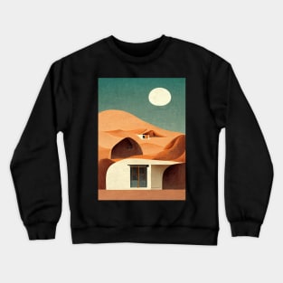 Desert House under Moonshine Crewneck Sweatshirt